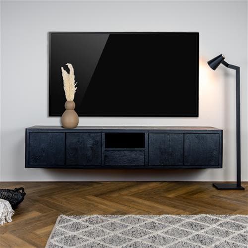 Tv-Meubel Tiffany Zwart 200 cm - 2