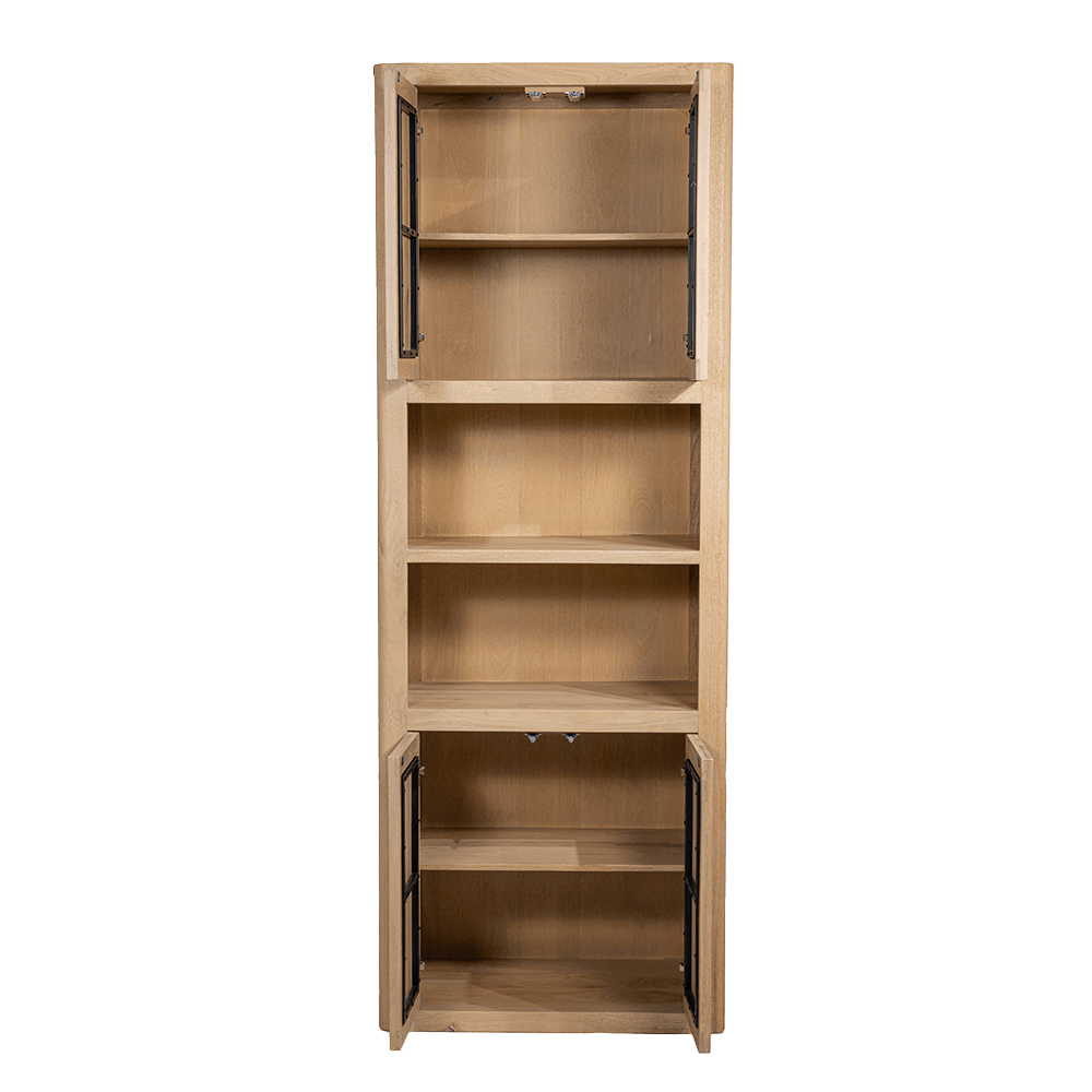 Opbergkast met open vak Tiffany Naturel 80 cm - 3