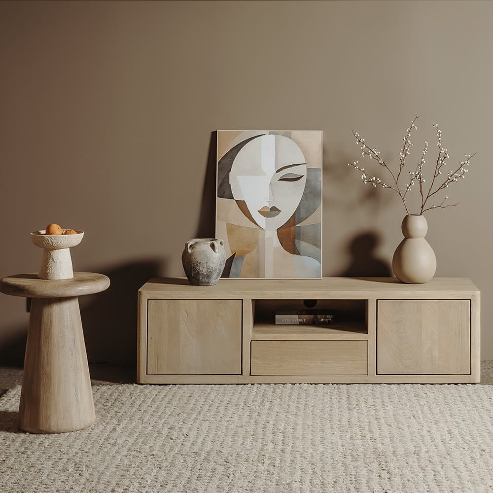 Tv-Meubel Tiffany Naturel 150 cm - 4