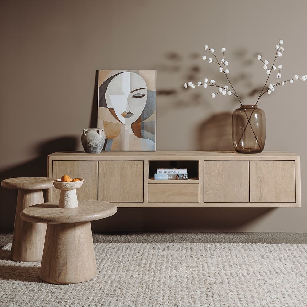 Tv-Meubel Tiffany Naturel 200 cm - 4