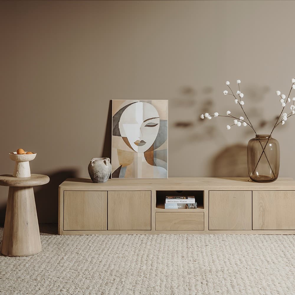 Tv-Meubel Tiffany Naturel 200 cm - 5
