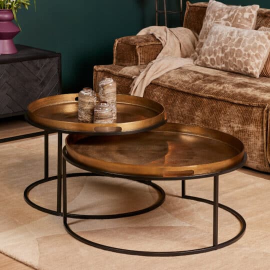 Salontafelset Puck Goud Aluminium 78 cm - 1