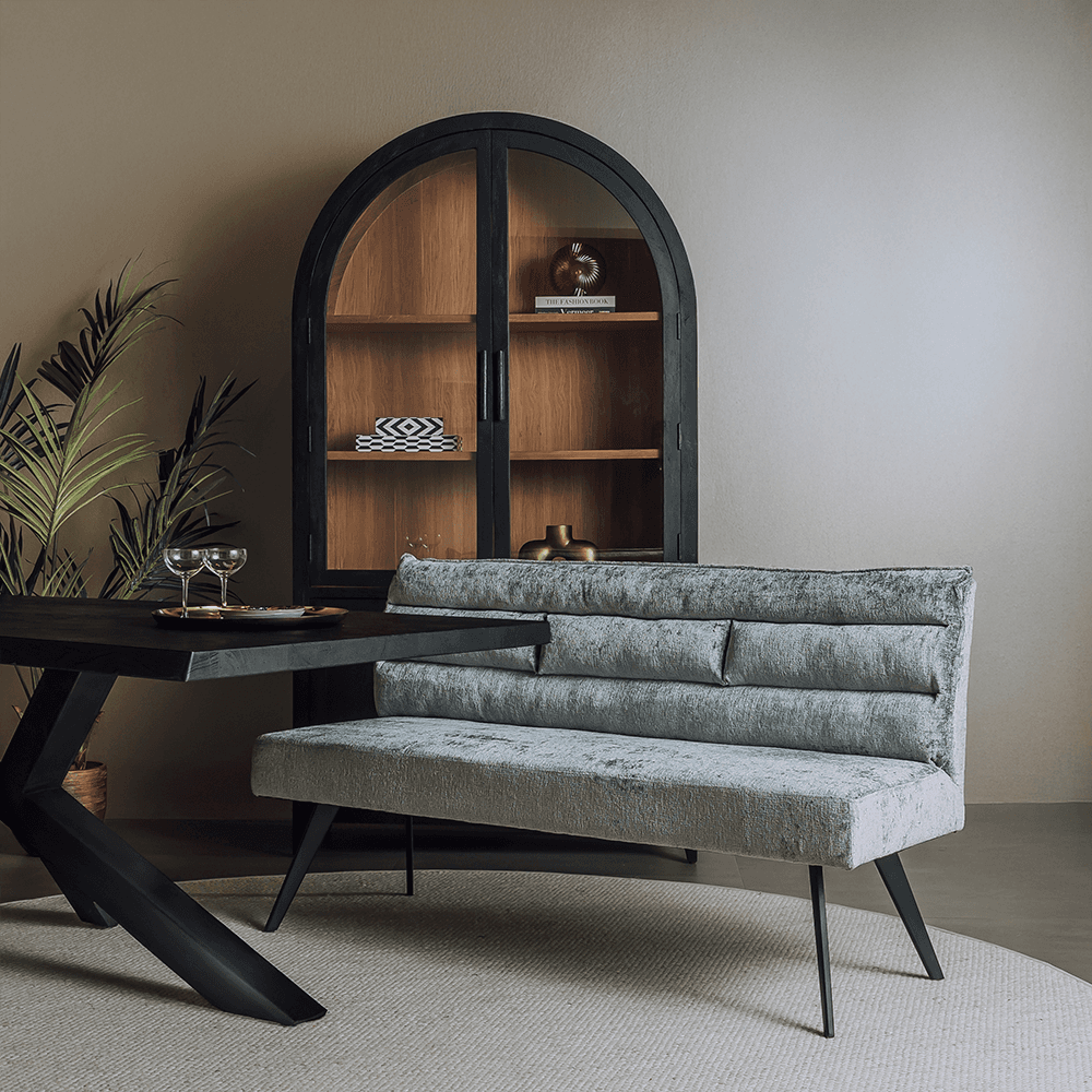 Eetkamerbank Rosora 160cm Grey - 2