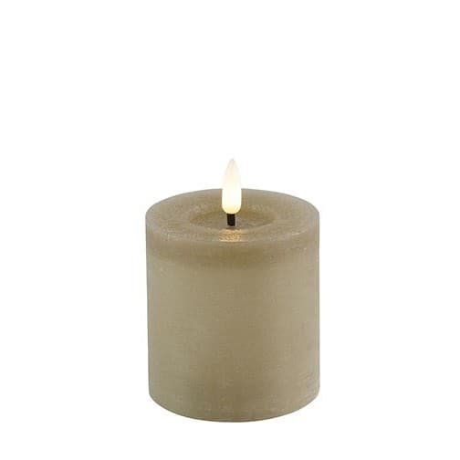 Stompkaars rustiek Ø7,5CM LED ro Lyon S beige - 1