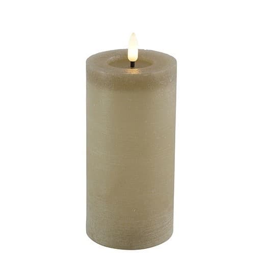 Stompkaars rustiek Ø7,5CM LED ro Lyon L beige - 1