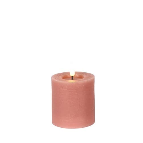 Stompkaars rustiek Ø7,5CM LED ro Lyon S roze - 1