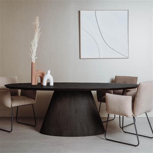Eetkamertafel Premo Zwart Ovaal 260cm - 2