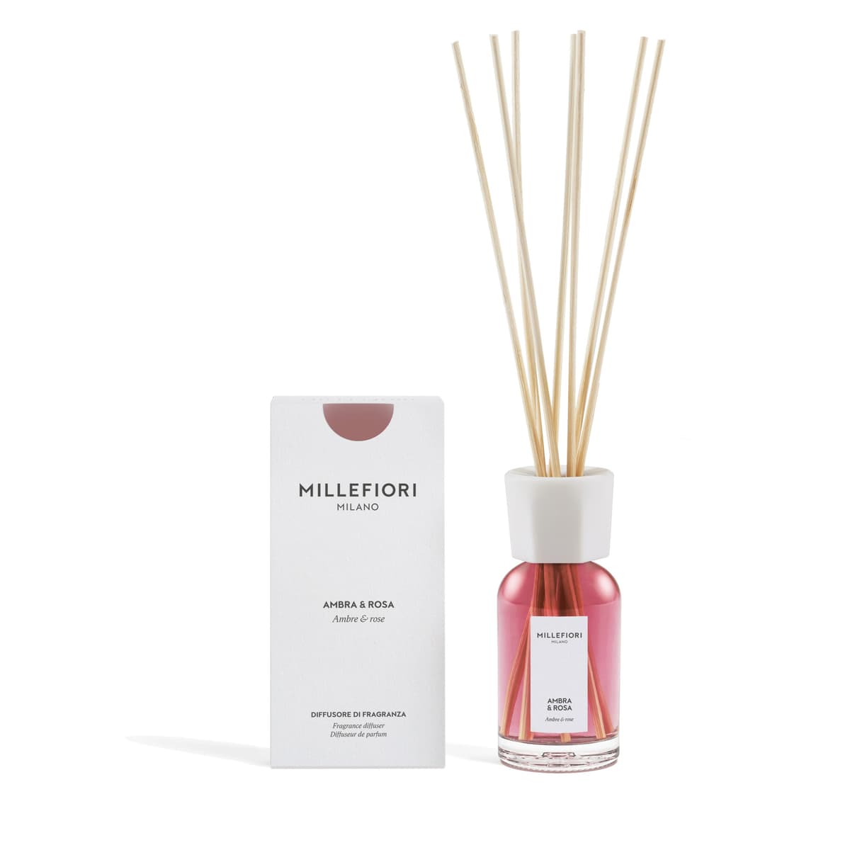 MM New Milano Reed Diffuser 100 ml Ambra & Rosa - 1