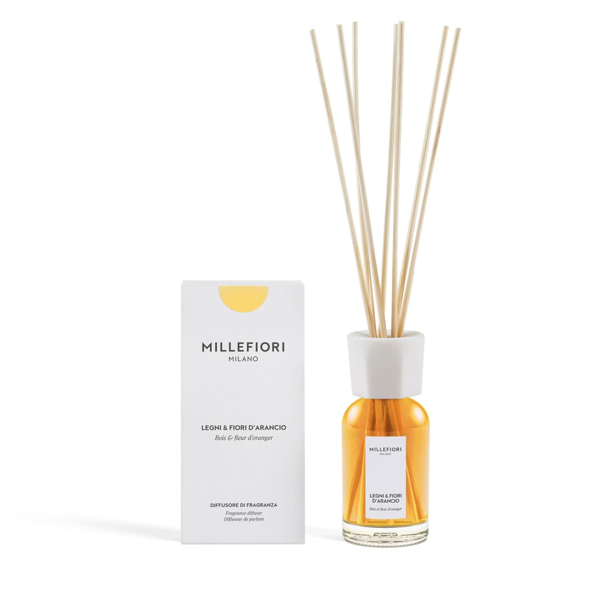 MM New Milano Reed Diffuser 100 ml Legni e Fiori dArancio - 1