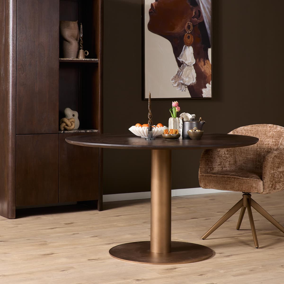 Eiken Eettafel Ferris Rond 150 cm - 15
