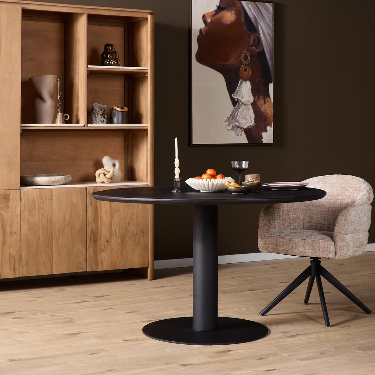 Eiken Eettafel Ferris Rond 150 cm - 18
